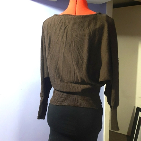 🌈Retro Faux Warap Sweater -S/M - Picture 2 of 6